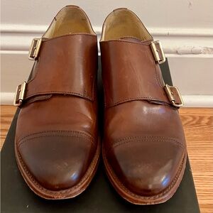 Angela Scott Monk Size 38 brown women’s leather shoe